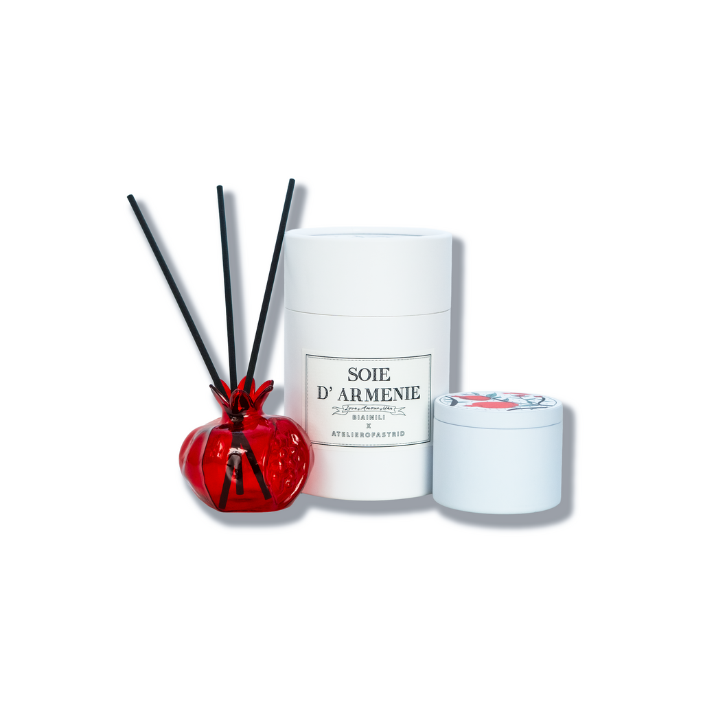 Pomegranate Candle & Reed Diffuser Gift Set