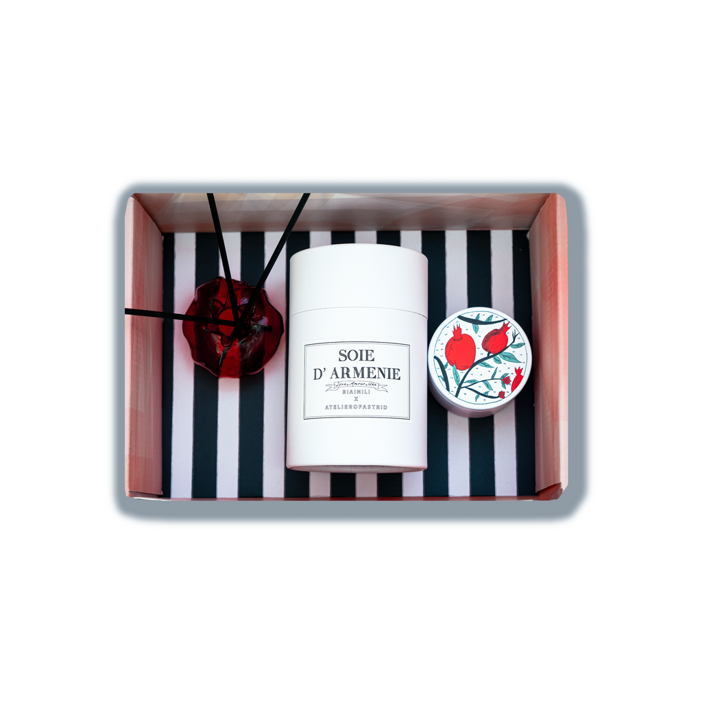 Pomegranate Candle & Reed Diffuser Gift Set