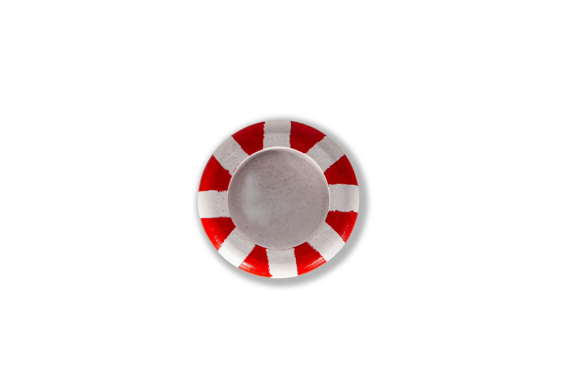 Pomegranate Ring — Candle Holder (Hand-Painted Concrete)