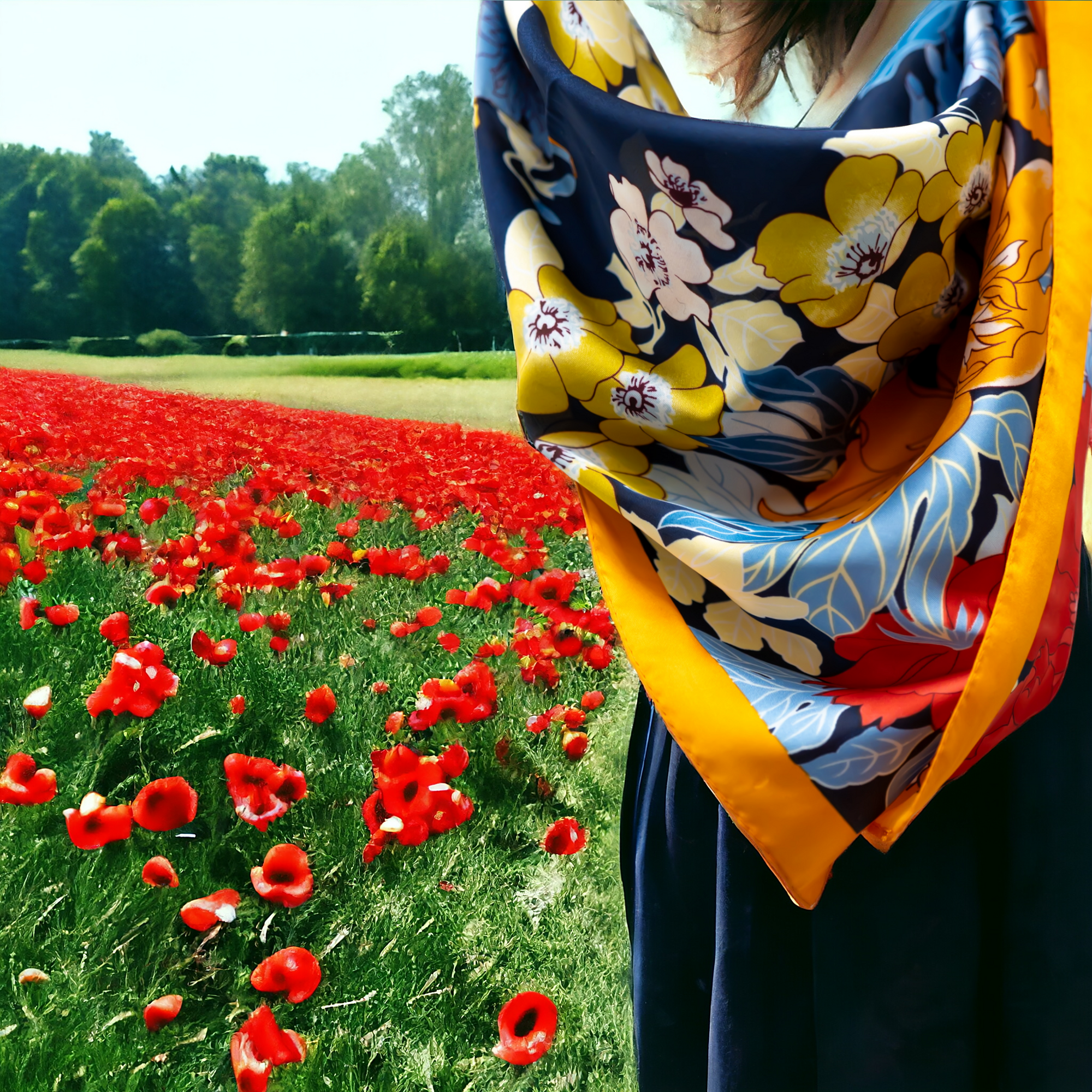 Scarf "Ayginer" (Gardens)